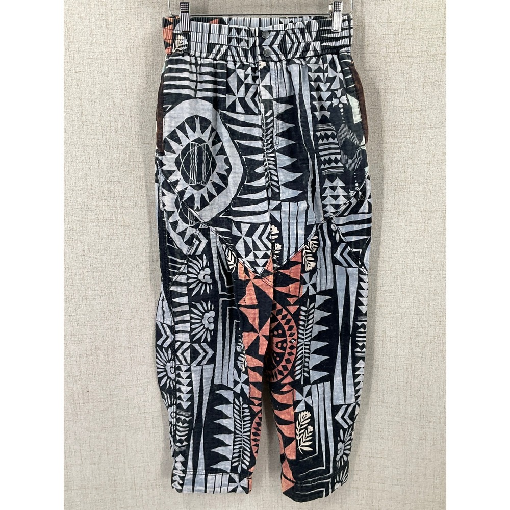 FP Movement Flipside Pants Womens S Multicolor Boho Geometric Harem Printed